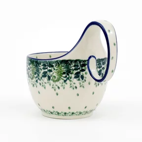 Czerpak ceramiczny 845 0,4l <br> 2206X Zielone paprocie